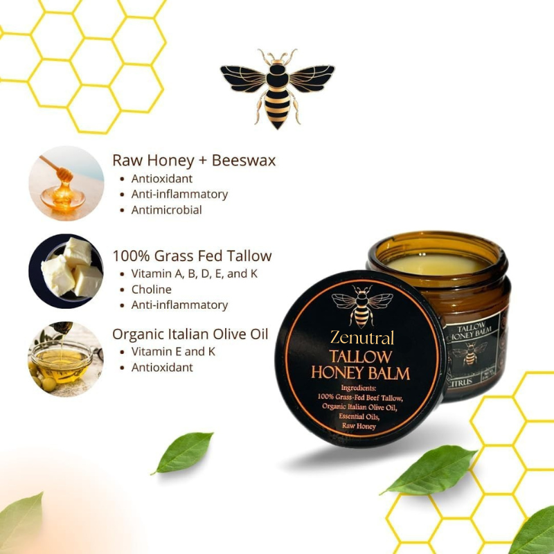Organic Grass-Fed Beef Tallow Balm