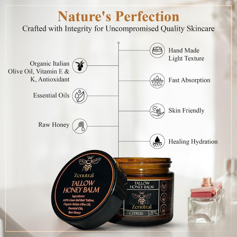 Organic Grass-Fed Beef Tallow Balm