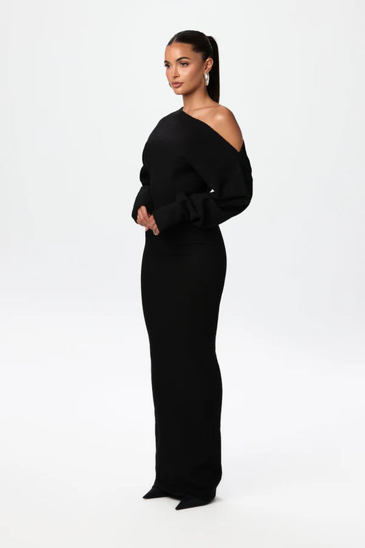 Off-Shoulder Maxi Dress